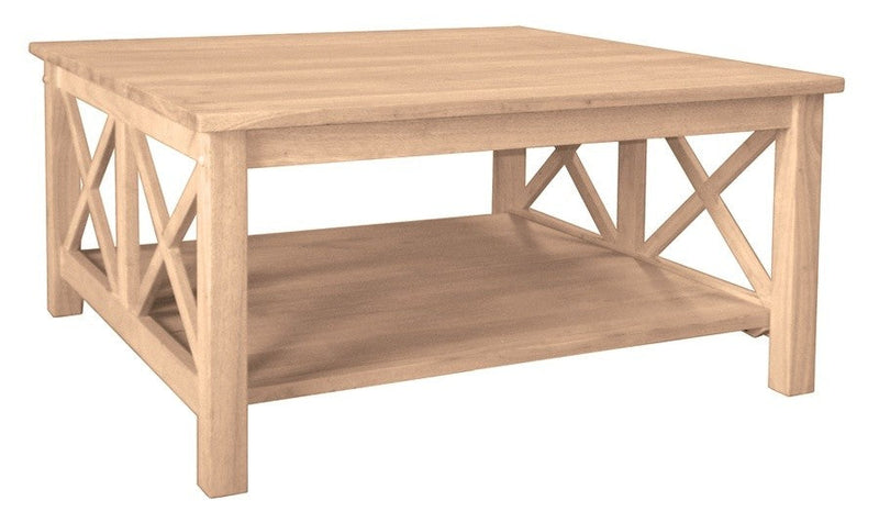 [36 Inch] X Side Richmond Square Coffee Table