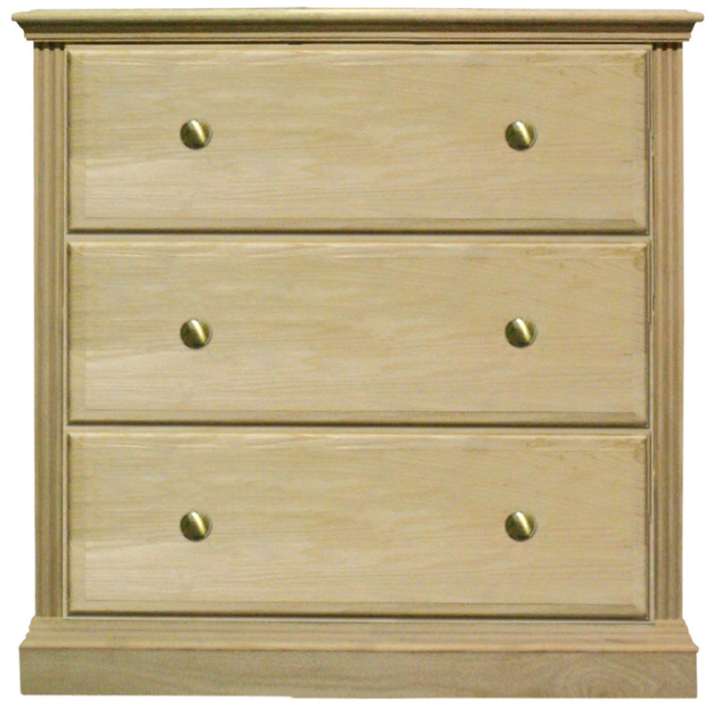[29 Inch] Fluted 3 Drawer Chest