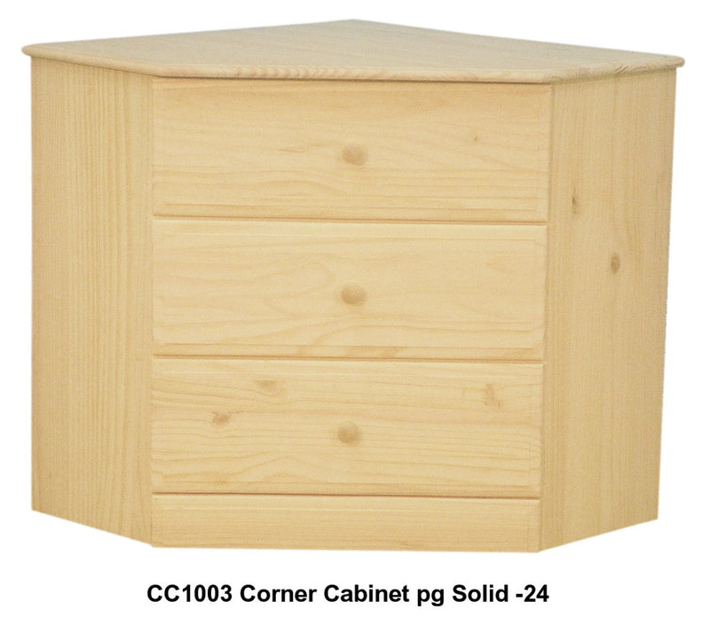 [43 Inch] Sierra 3 Drawer Corner Cabinet