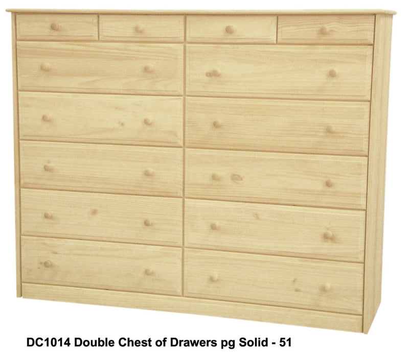 [66 Inch] Sierra 14 Drawer Dresser