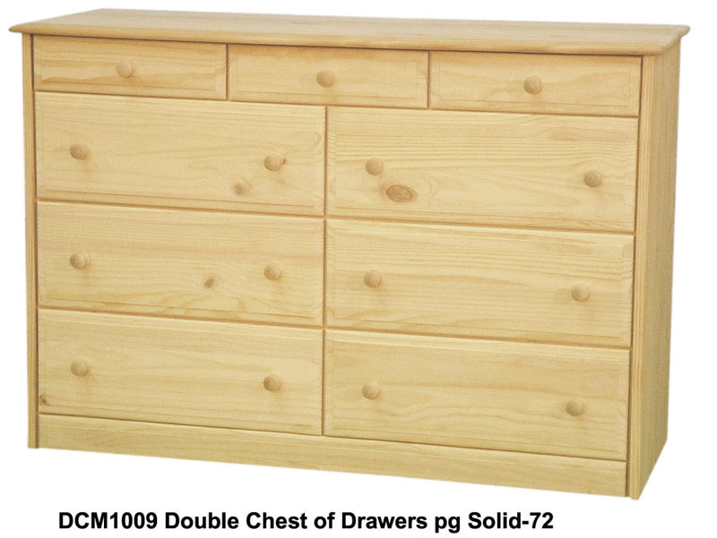[52 Inch] Sierra 9 Drawer Dresser