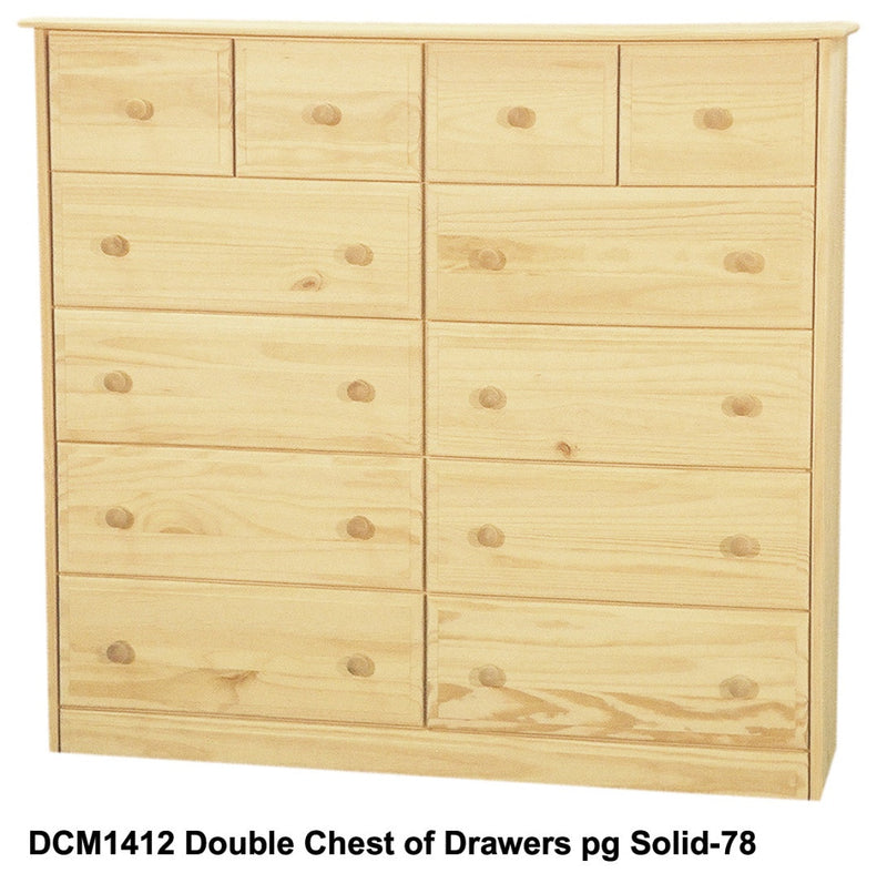 [52 Inch] Sierra 12 Drawer Dresser